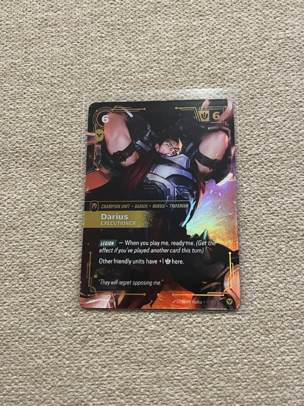 Darius, Executioner 243/298 - Origins (OGN) Riftbound: League of Legends Card